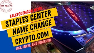 Staples Center to be renamed Crypto.com Arena on Christmas