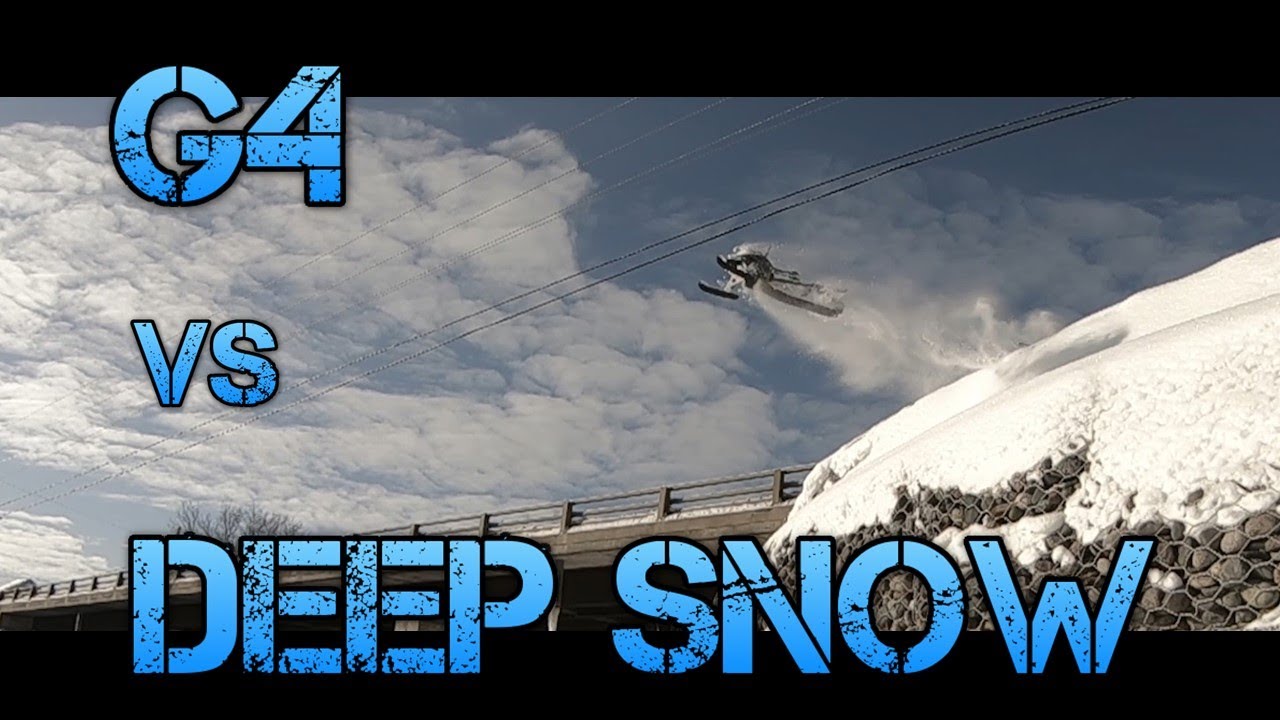 1/5 Scale Rc Snowmobile - G4 Deep Snow Testing - YouTube