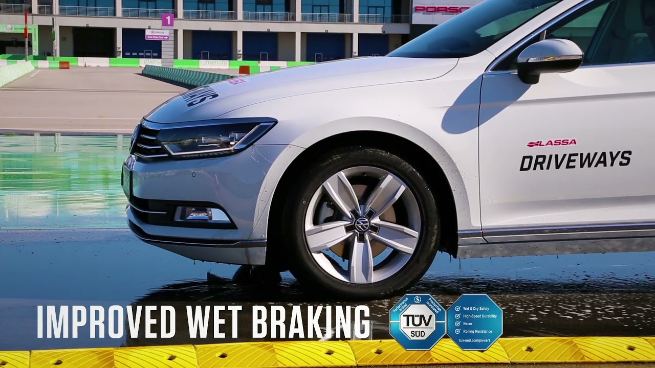 Feel the excellent wet braking with Driveways! 