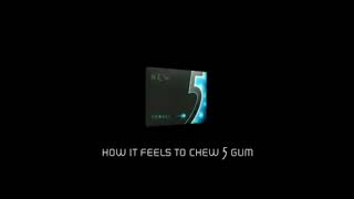 How it feels to chew 5 gum template