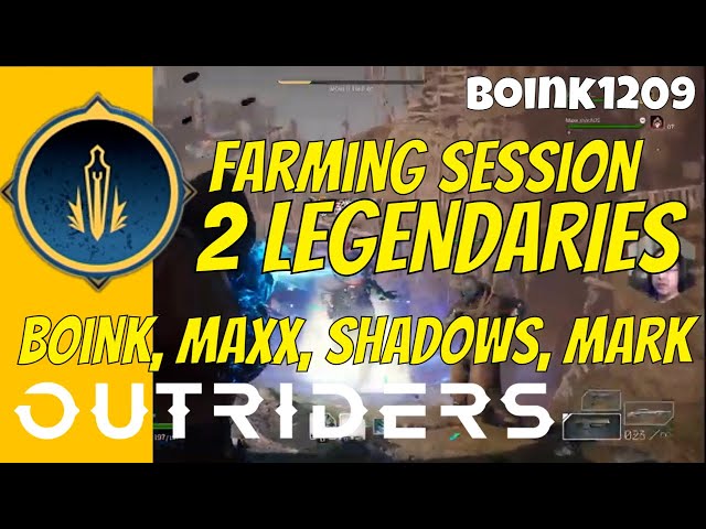 Outriders Demo - Come Play! Legendary, Shard and Accolade Farming!