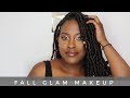 GRWM FIRST FALL LOOK | Chocolate Glam Makeup | Mia A. Brumfield