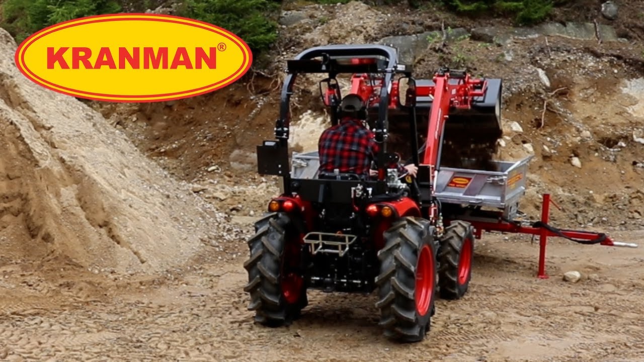 Kranman tippvagn DX220T för kompakttraktor