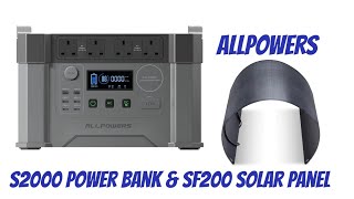 AllPowers S2000 Power Bank & SF200 Flexible Solar Panel Review