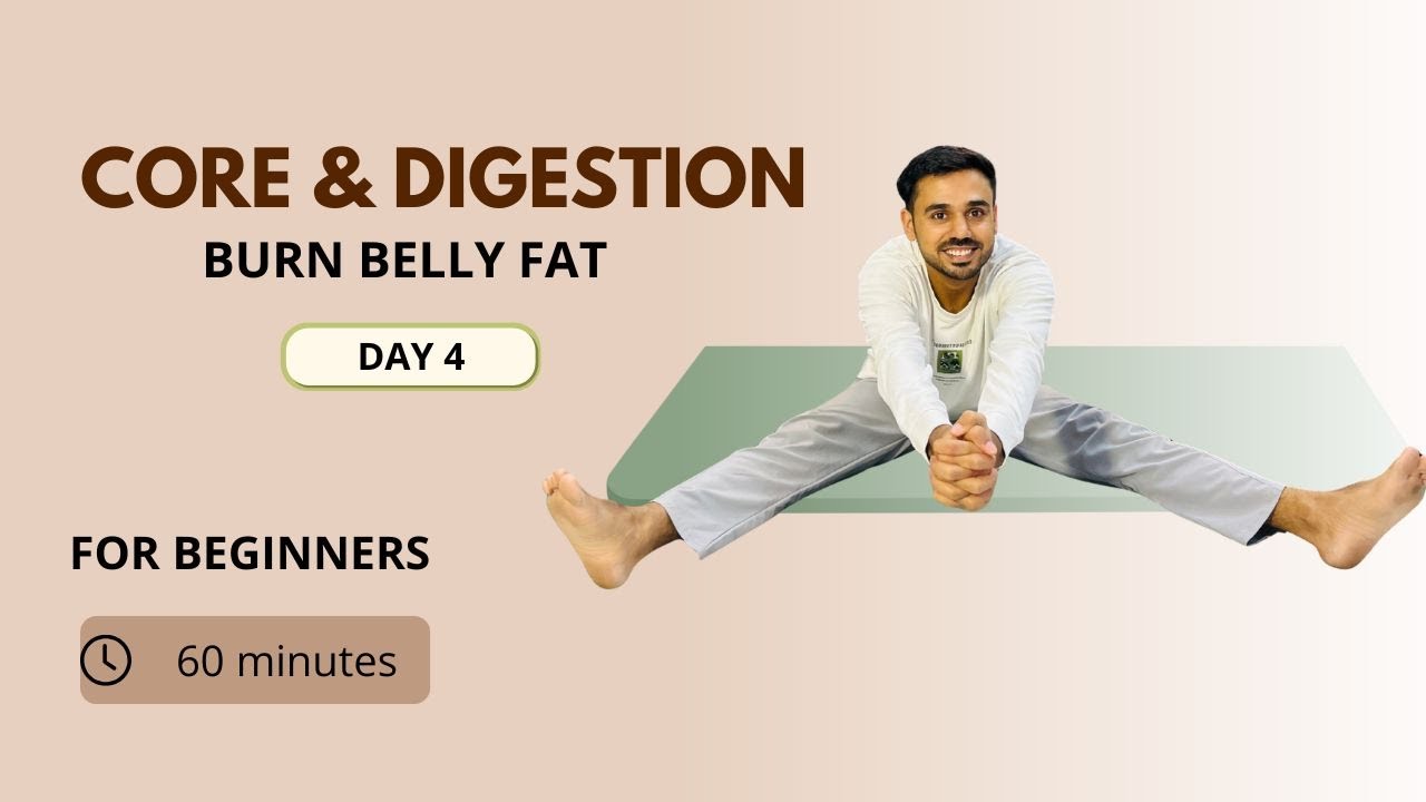 Day 4 - Core & Digestion (Burn Belly Fat)@SubhashYogakro