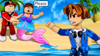 ROBLOX Brookhaven RP  FUNNY MOMENTS: Peter Saves Poor Beautiful Mermaid
