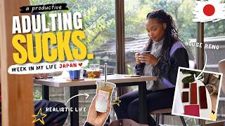 Realistic week living alone in Japan as a foreigner 🇯🇵 Adulting here is Tough😮‍💨