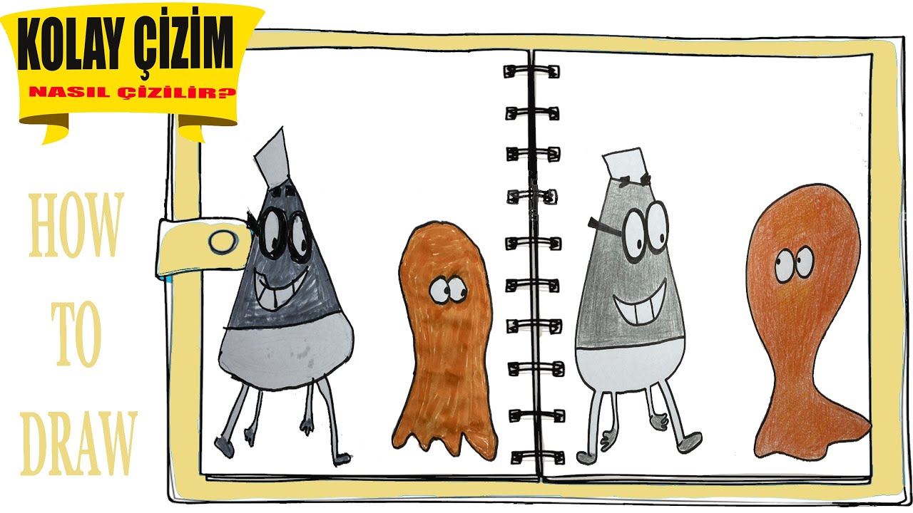 Ceylin ile Lamput çiziyor ve Boyuyoruz / We draw and paint Lamput with