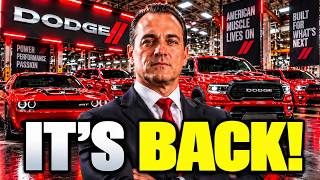 Dodge Just SHOCKED America With Its Latest Decision!