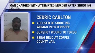 Enterprise man charged with attempted murder after shooting a woman; EPD
