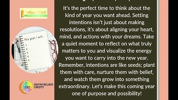 Planting Seeds of Purpose: Setting Intentions for the New Year. #WeeklySparksofInspiration