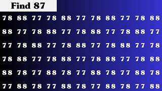 Find 87 in 60 Seconds | Can You Beat This IQ Test?