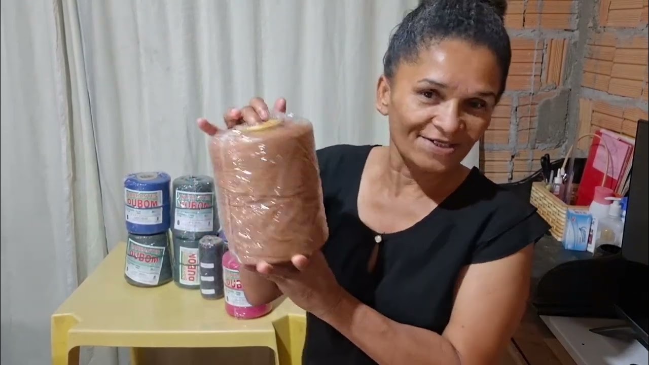 🌹 minha compra de milhões de barbantes DUBOM @fernandasilvadelima5776 @lucianaerlichcroche 🙌🏡🧶