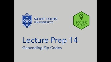 SOC 4650/5650 - Lecture Prep 14 - Geocoding Zip Codes