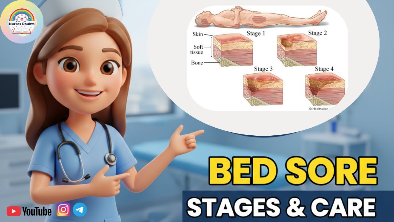 Bed Sore l Pressure sore l Decubitus ulcer Stages Explained: Nursing Assessment & Prevention