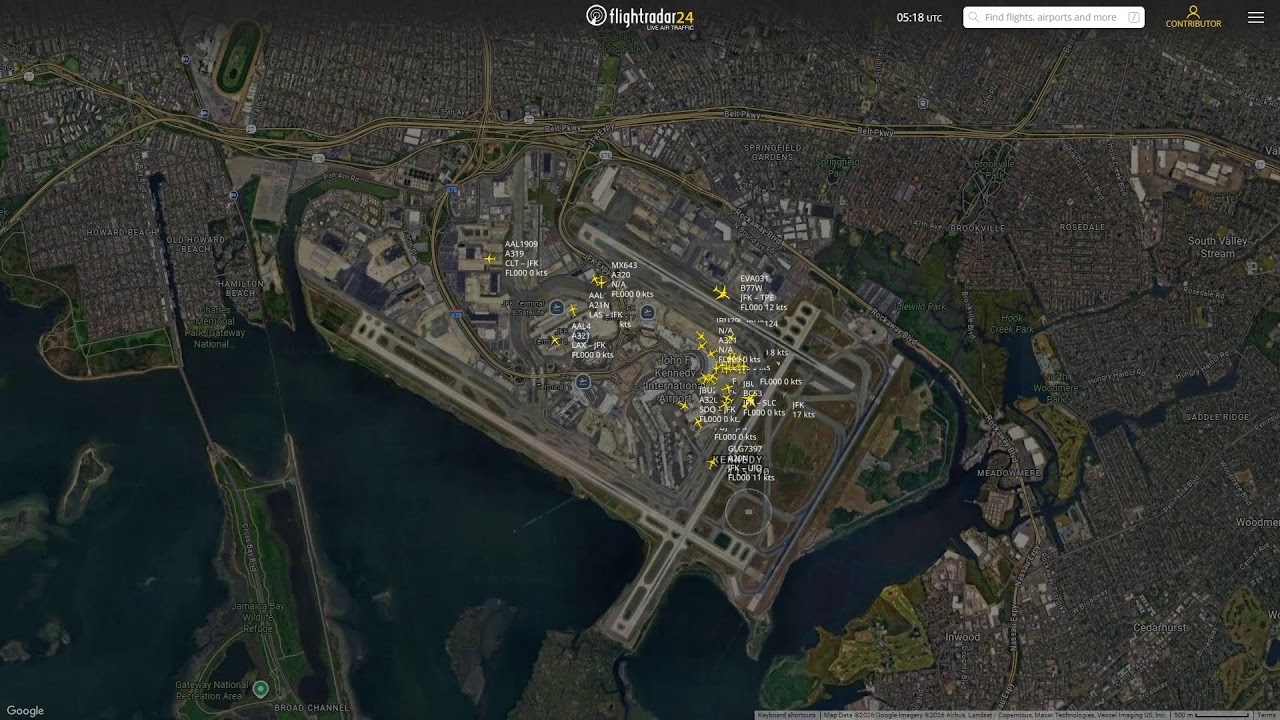 New York - Kennedy KJFK Flightradar24 Livestream with Live Air Traffic Control 13/01/2026