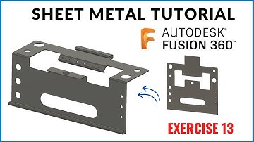 Fusion 360 sheet metal exercise for beginners | Exercise 013