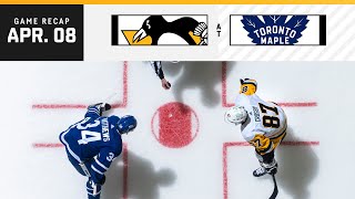 GAME RECAP: Penguins at Maple Leafs (04.08.24) | Rakell Scored 200th Career Goal