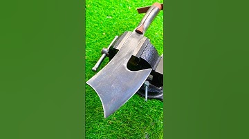 #Diy Turn rusty knife into beautiful axe #knife #axe #shorts