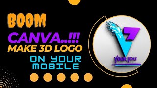 Create a Slashed Letters 3D Logo on Canva l How To Make 3d Logo Design Quick Tutorial🔥 [2023]