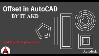 How to use OFFSET Command  (drawing parallel lines)- AutoCAD Tutorials