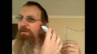 How to trim a goatee beard with a funnel.