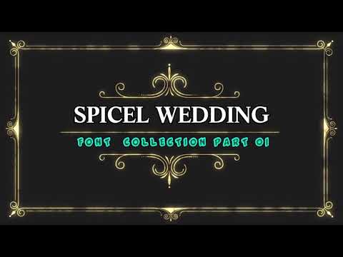 WEDDING FONT COLLECTION PART 01