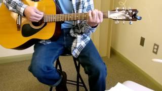 Tutorial for She Loves You by the Beatles on acoustic guitar  Part 1.