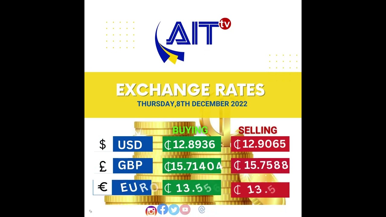 The Bank Of Ghana Exchange Rates Update