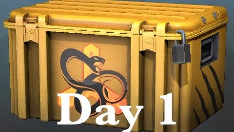 Opening a CS:GO snakebite case until I get a gloves #1