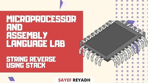 Assembly Language Tutorial Bangla EMU8086 - 24 - String Reverse Using Stack - বাংলা
