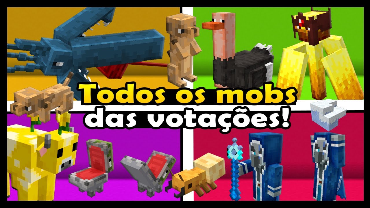 todos os mobs do Minecraft que perderam a votação #minecraft #minecraf