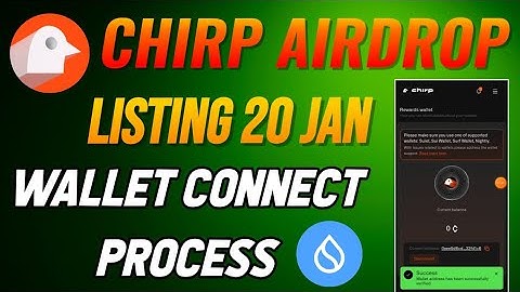Chirp Airdrop Wallet Connect Process On Mobile | Connect SUI Wallet in Chirp Airdrop | Chirp Listing
