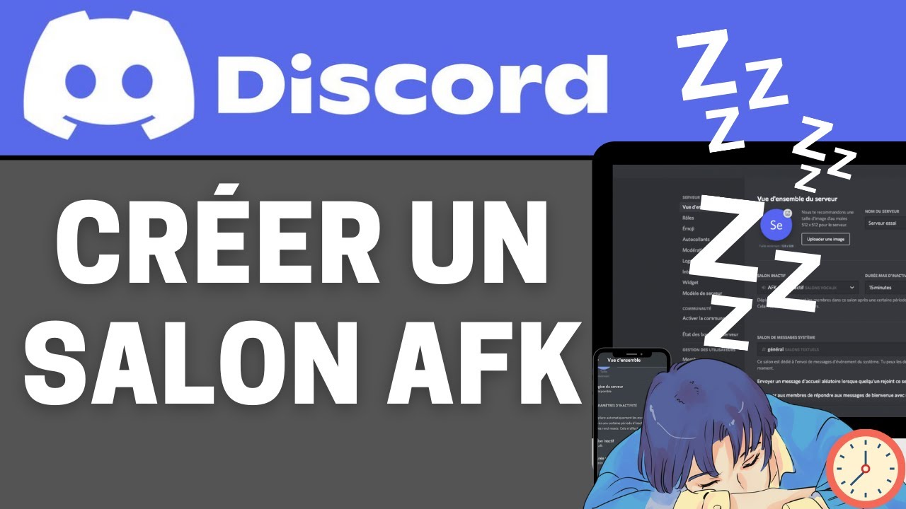 Créer un Salon AFK (salon inactif) sur DISCORD - YouTube