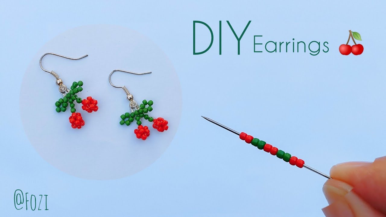 How To Make Beaded Earrings, Beaded Jumkies, Head pin earrings 