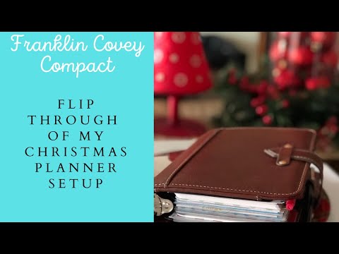 Franklin Covey Compact Planner Christmas Setup and Flip Through - all in one planner