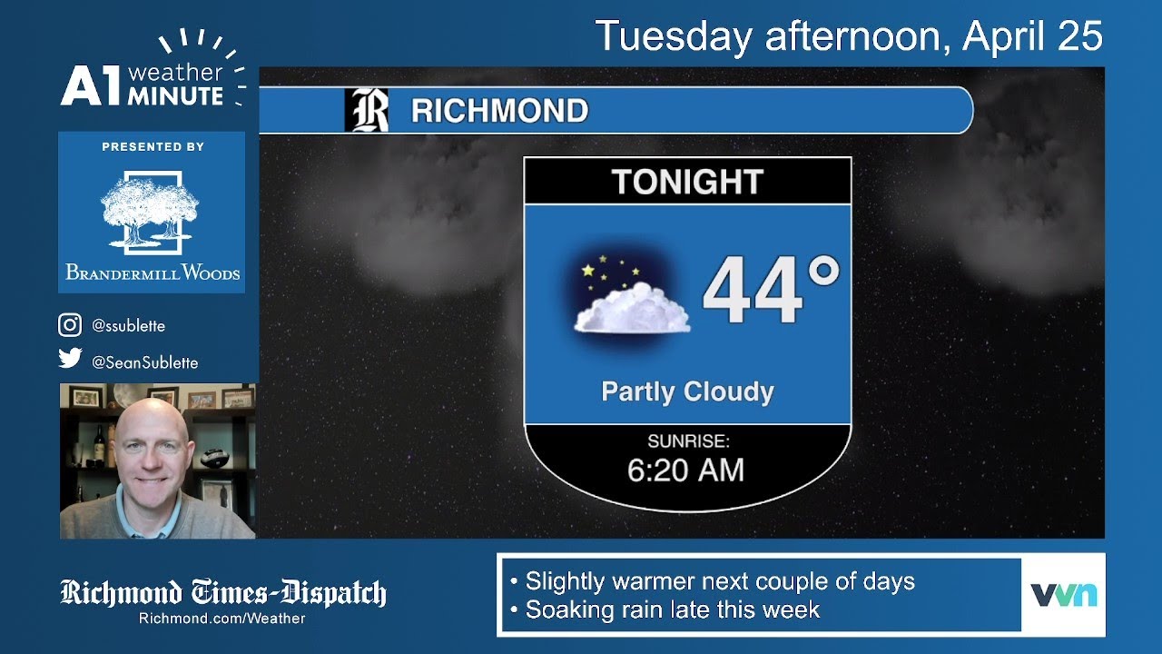 Tuesday afternoon weather video: Continued cool with a wet Friday ahead ...