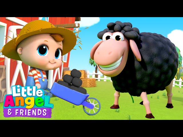 Baa Baa Black Sheep Song | Little Angel And Friends Kid Songs class=