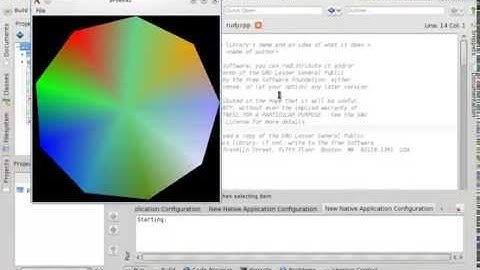 Ejemplo de OpenGL en QT 4.6 con QGLWidget, Animacion de un Poligono