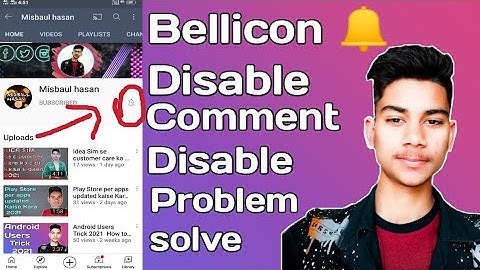 YouTube 🔔 bell icon disable YouTube bell icon note working 2021 problem solve