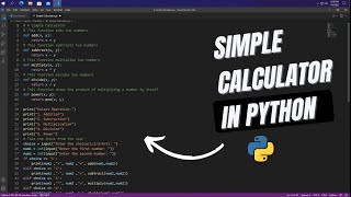 How To Make A Simple Calculator in Python Using Any App | Python #1 | #SimpleCalculator