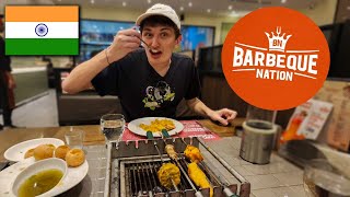 This is Our FAVORITE Restaurant in India! | Americans Return to Barbeque Nation!