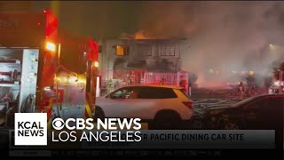 Property of former Westlake District Pacific Dining Car site burns again