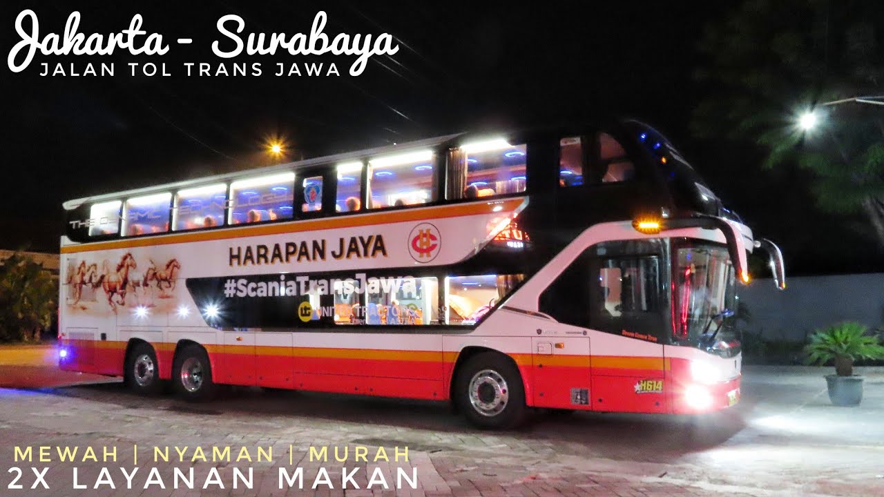 MURAH, MEWAH, NYAMAN, MAKAN 2X | Jakarta - Surabaya Naik Bus Tingkat