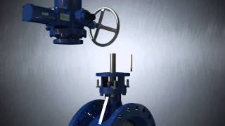 Triple eccentric bidirectional butterfly valve with metal hard seal