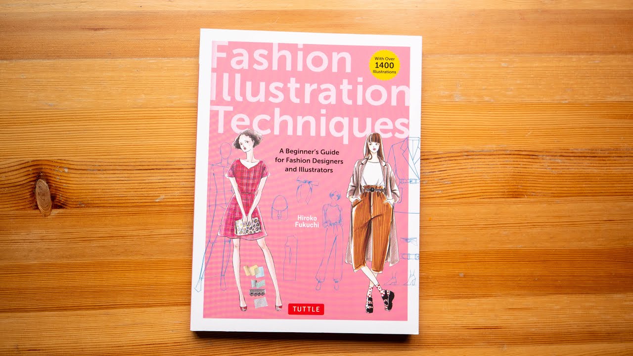 Fashion Illustration Techniques by Hiroko Fukuchi (book flip