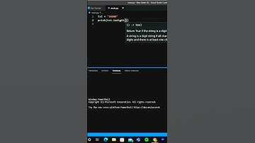 isdigit() function in python | Python #shorts