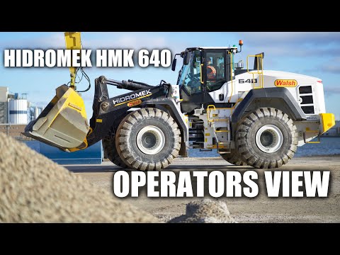 Hidromek HMK 640 Wheel Loader in Cab View