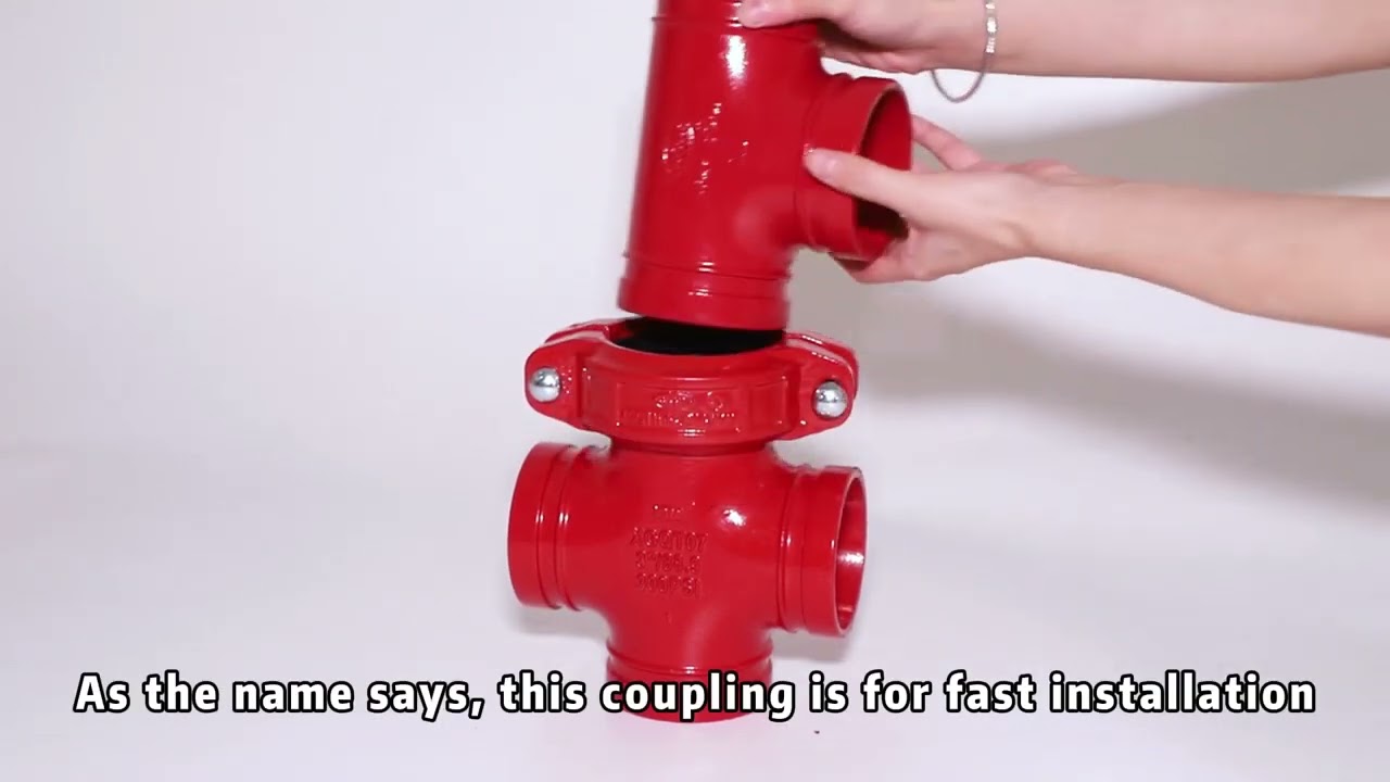 Grooved Pipe Fittings Coupling Fast Installation Instructions