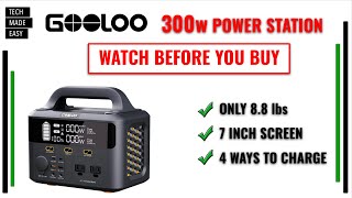 Was SHOCKED GOOLOO GTX300 Power Station Review and Testing Solar Generator